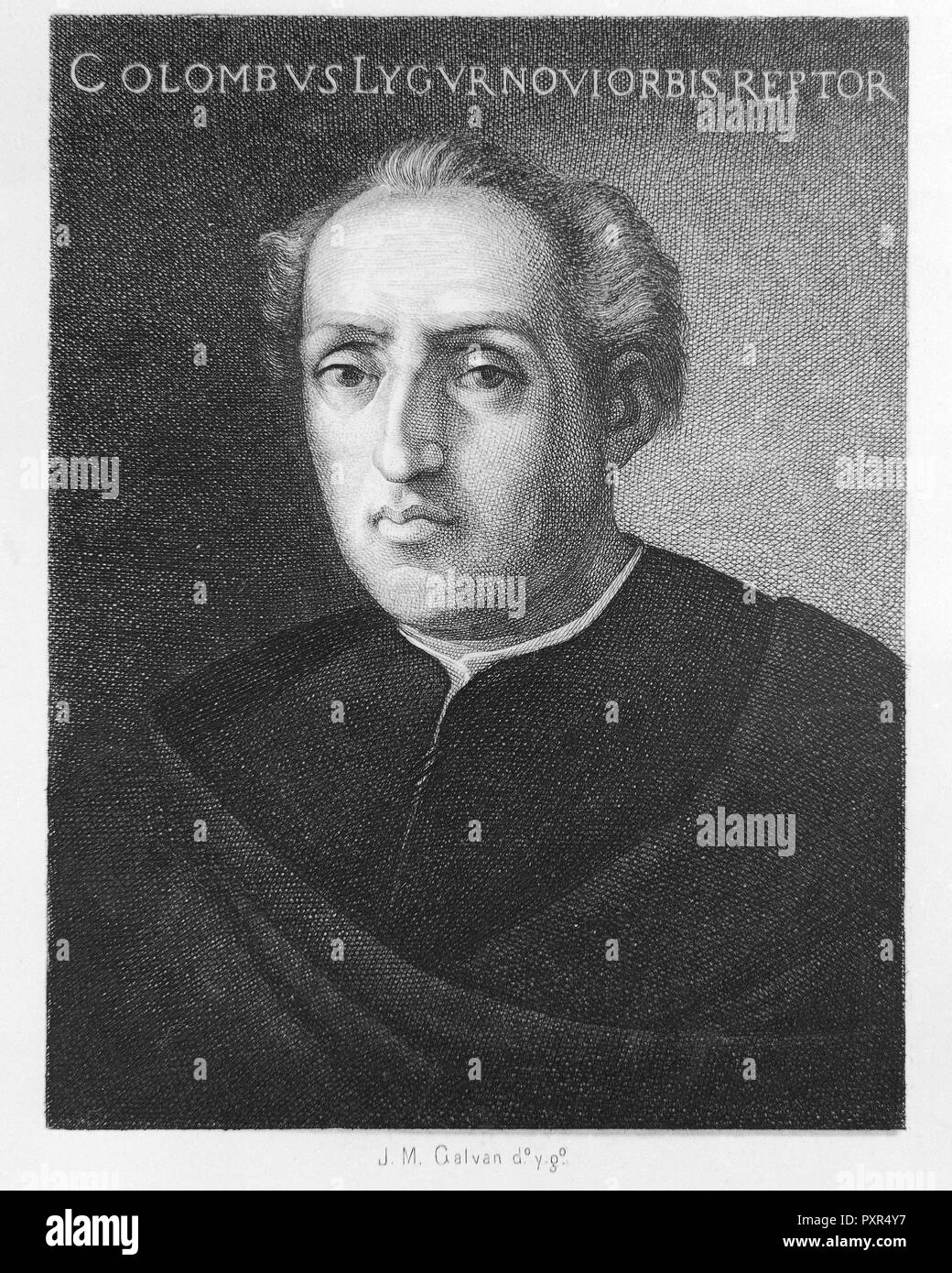 Cristobal Colon 1451 1506 Autor Galvan Y Candela Jose Maria Lage Biblioteca Nacional Coleccion Madrid Spanien Stockfotografie Alamy