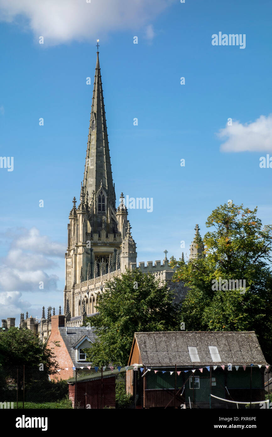 St. Maria, der Jungfrau, Pfarrkirche, Saffron Walden, historische Marktstadt in Uttlesford, Essex, Großbritannien Stockfoto