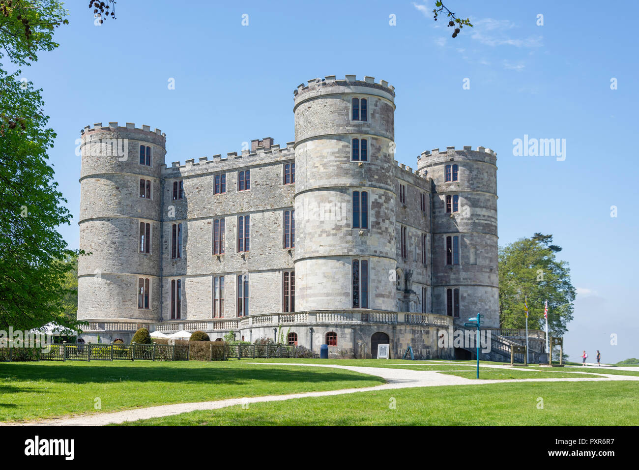 17. Jahrhundert Lulworth Schloss und Park, East Lulworth, Dorset, England, Vereinigtes Königreich Stockfoto