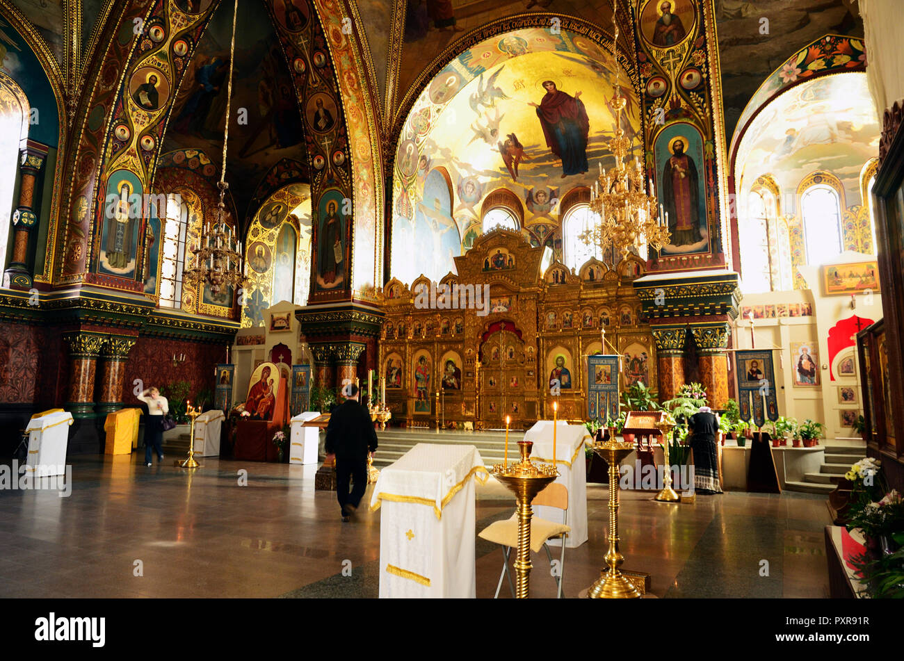 Tempel der Annahme. Sankt Petersburg, nordwestlich, Russland. Stockfoto