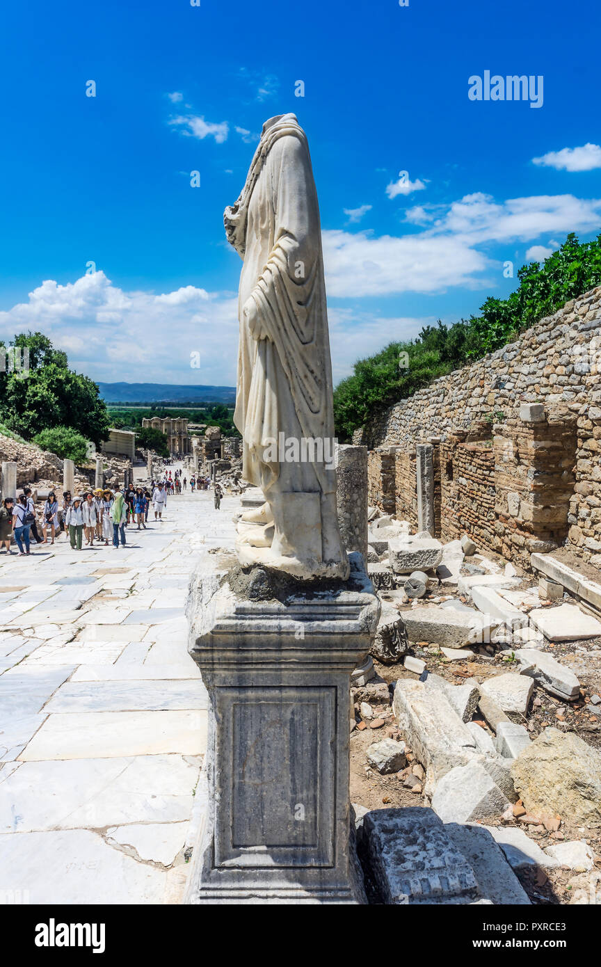 Türkei, Ephesos, archäologische Stätte in der Nähe von Selcuk Stockfoto