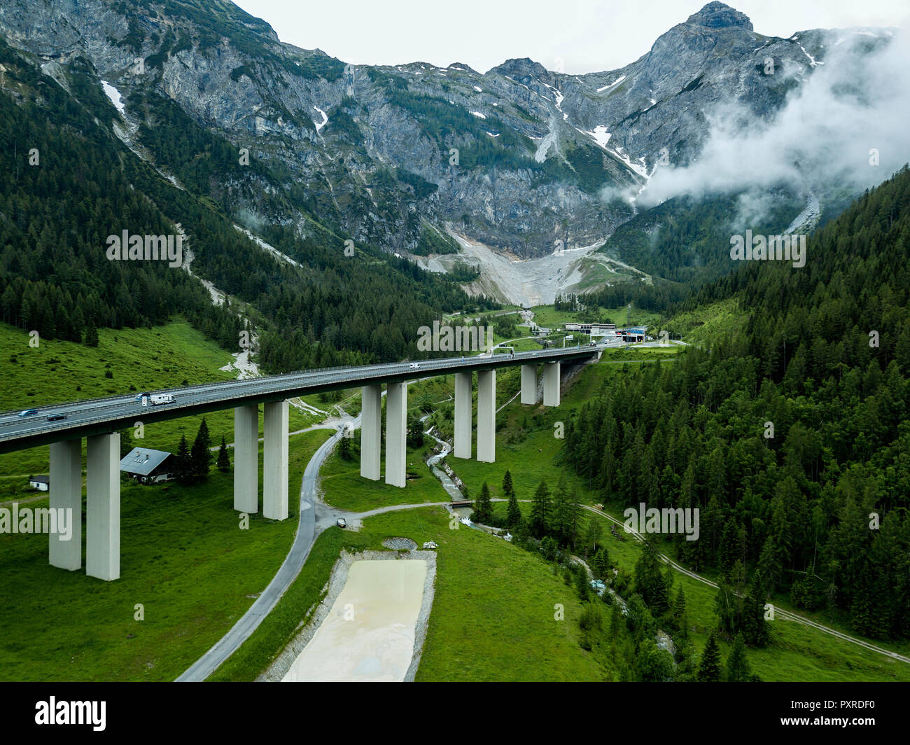 Österreich, Salzburg Land, Radstädter Tauern, Hohe Tauern Straßentunnel Stockfoto