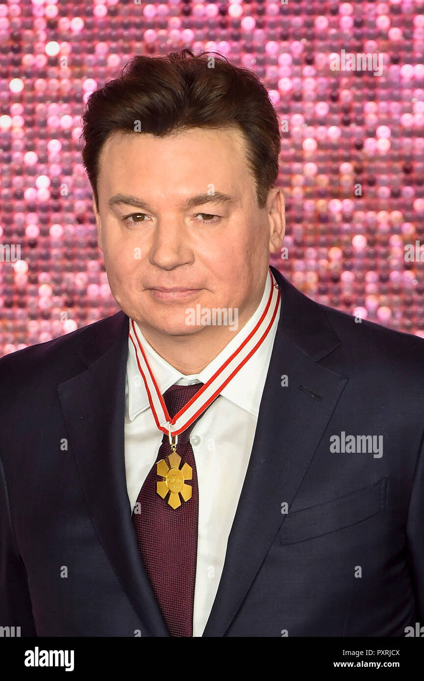 London, Großbritannien. 23. Oktober 2018. Mike Myers (wer spielt Ray Foster) kommt für die weltweite Premiere des Films 'Bohemian Rhapsody' an der SSE-Arena in Wembley. Credit: Stephen Chung/Alamy leben Nachrichten Stockfoto