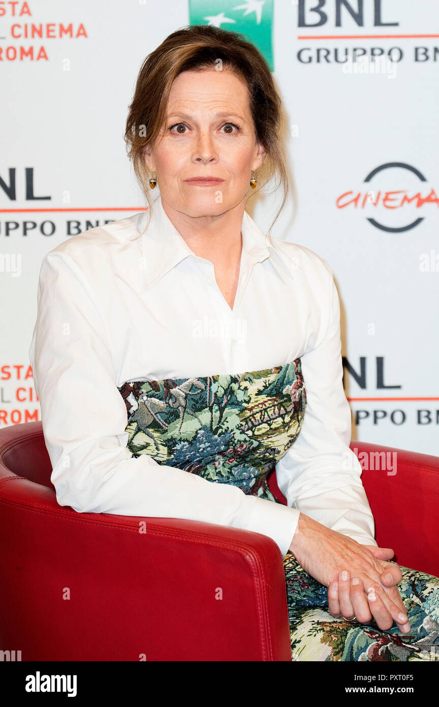 Rom, Italien. 24. Oktober, 2018. Rom, Italien. 24. Okt 2018. Sigourney Weaver besucht einen Fotoauftrag während des 13 Rom Film Fest im Auditorium Parco della Musica am 24. Oktober in Rom, Italien 2018. Credit: Geisler-Fotopress GmbH/Alamy leben Nachrichten Stockfoto