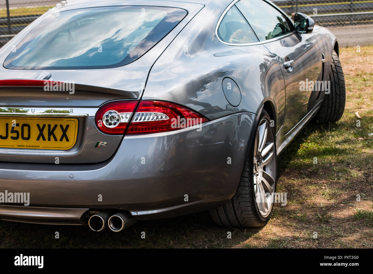 Jaguar XKR Heckleuchte Stockfoto