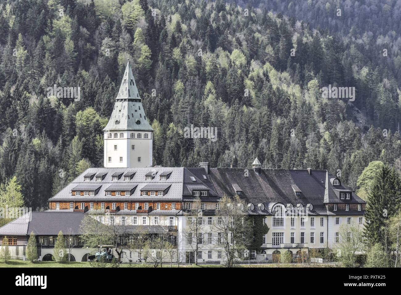 Der G7-wurde 2015 Semesters bin 7. Und 8. Juni Auf Schloss Elmau Statt, Bayern, Oberbayern, Deutschland, Europa Stockfoto