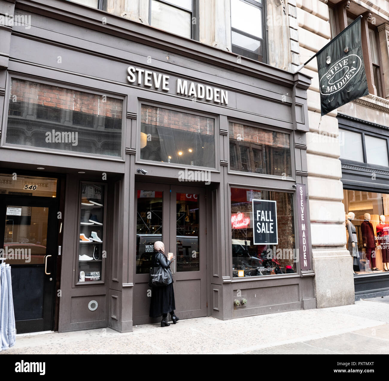 Steve Madden Store im Viertel SoHo in New York City. Stockfoto