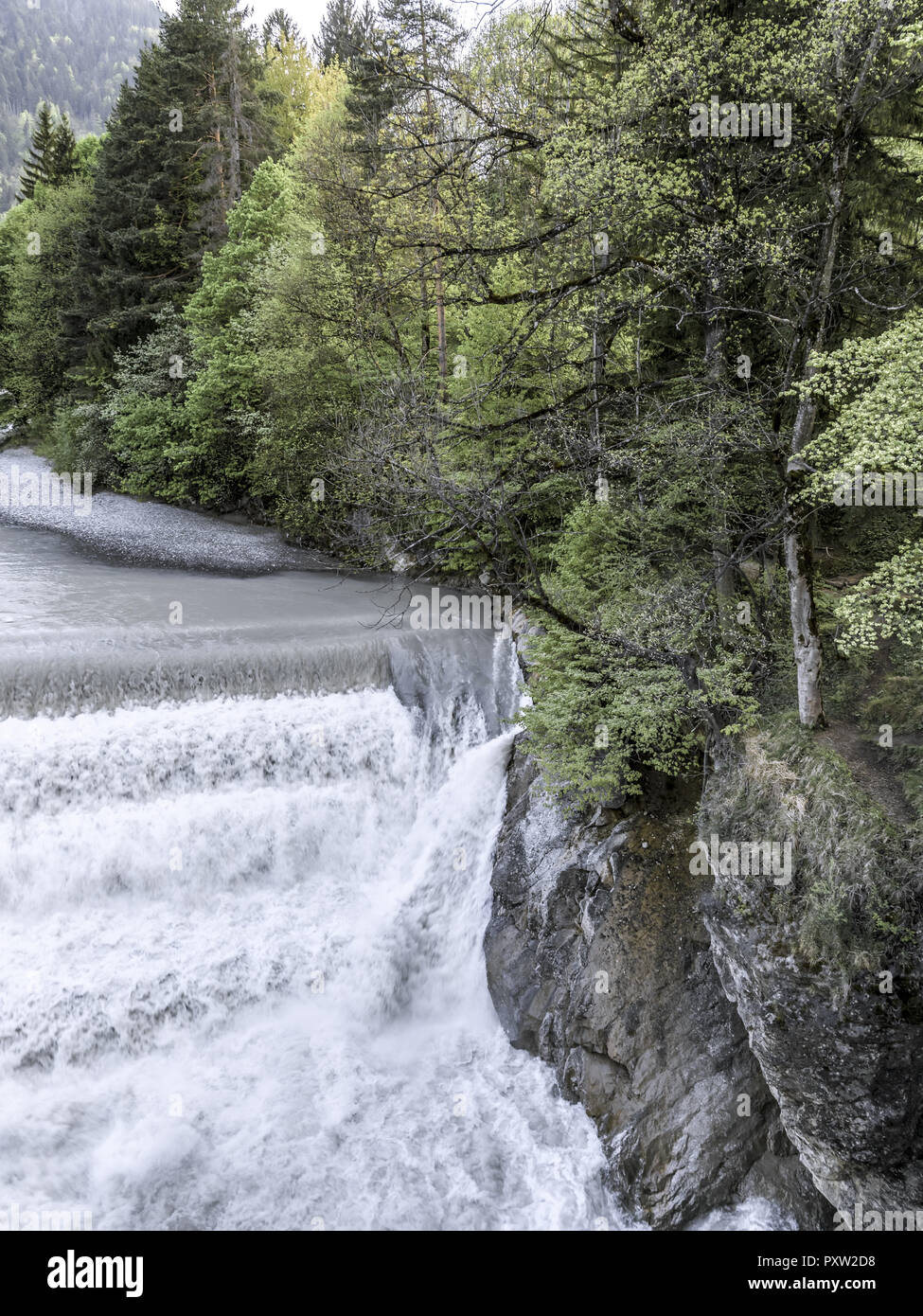 Lech fällt, Füssen, Bayern, Deutschland Stockfoto