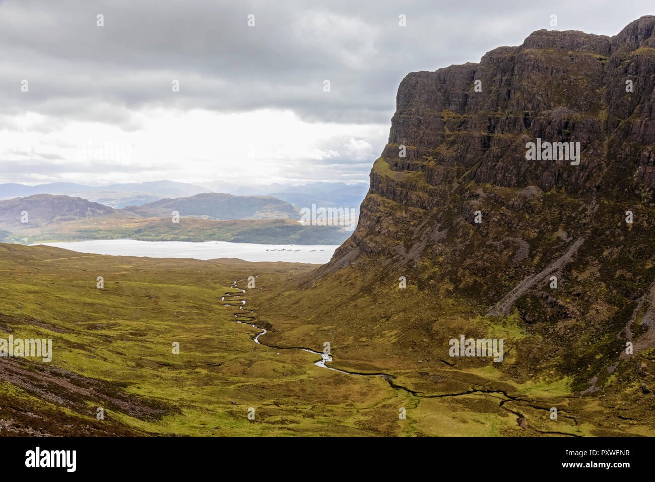 Großbritannien, Schottland, Wester Ross, Applecross Halbinsel, Bealach Na Ba Mountain Pass Stockfoto