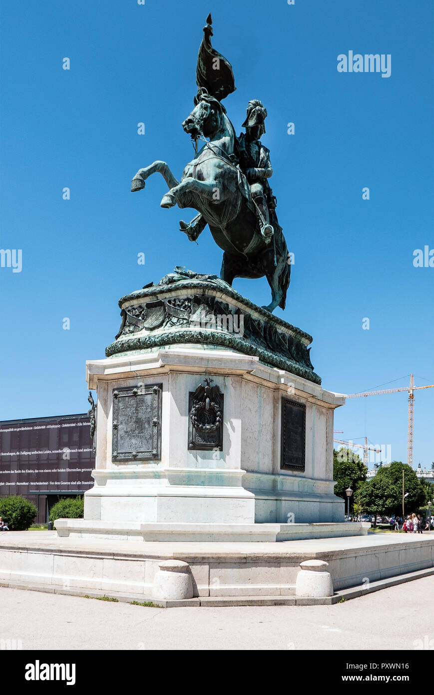 Erzherzog Karl von Österreich (1771-1847) von einem Gemälde byJohann Peter Krafft. Der Erzherzog führte die Österreichische Krieg gegen Napoleon bis 1809. Stockfoto