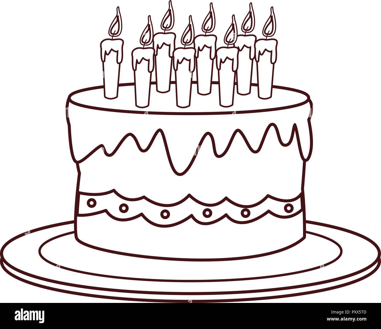 Cartoon Birthday Cake Stockfotos Und Bilder Kaufen Alamy