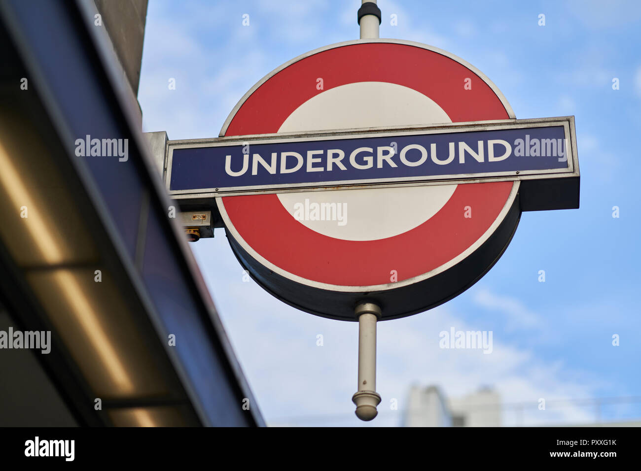 U-Bahnstation London Stockfoto