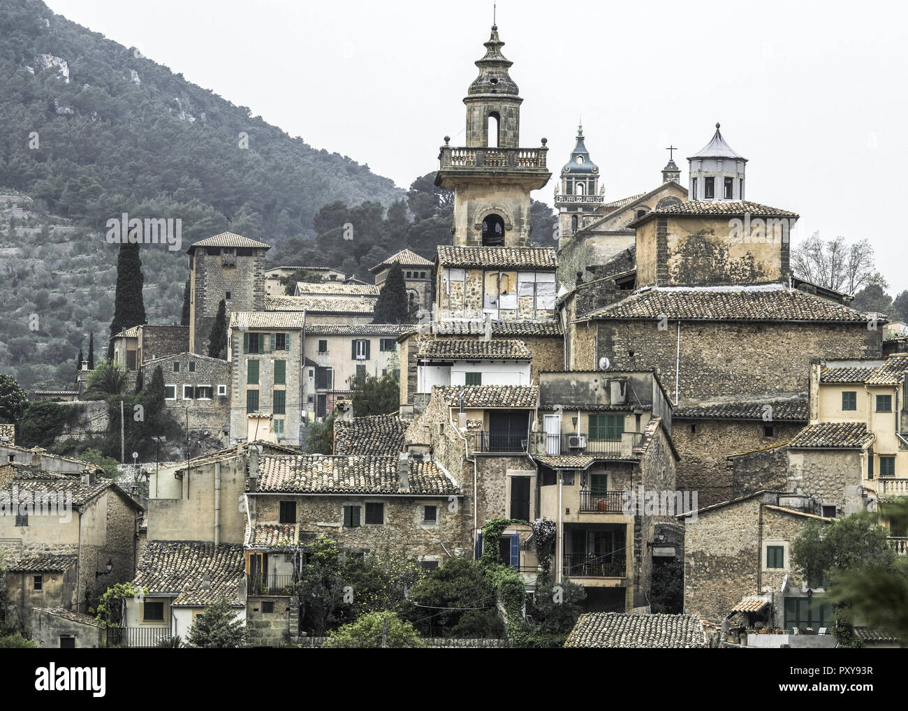 Bergdorf Valdemossa, Mallorca, Spanien Stockfoto