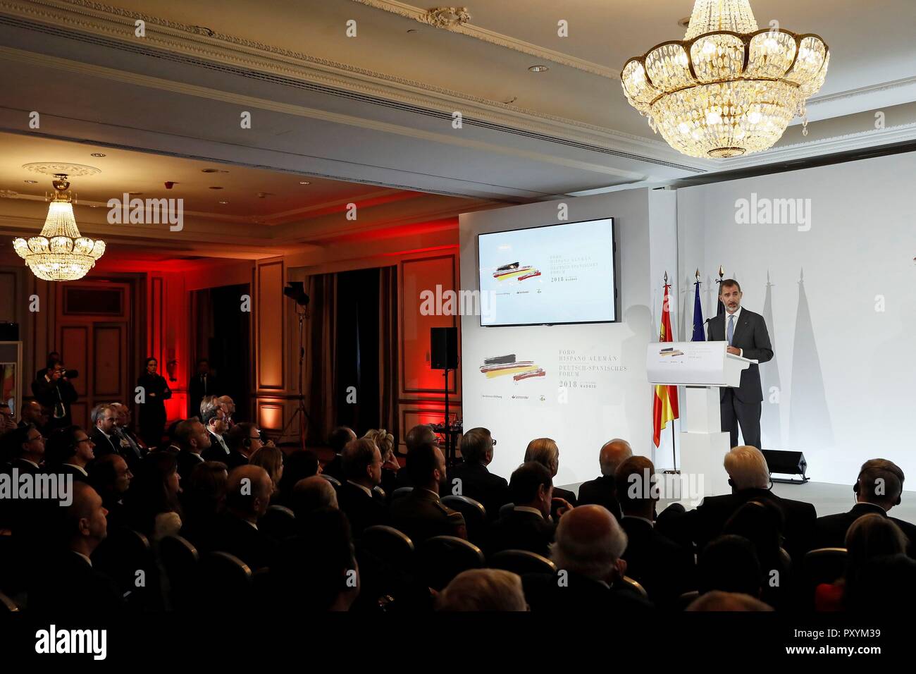 Spaniens Konig Felipe Vi Gibt Eine Rede Wahrend Einer German