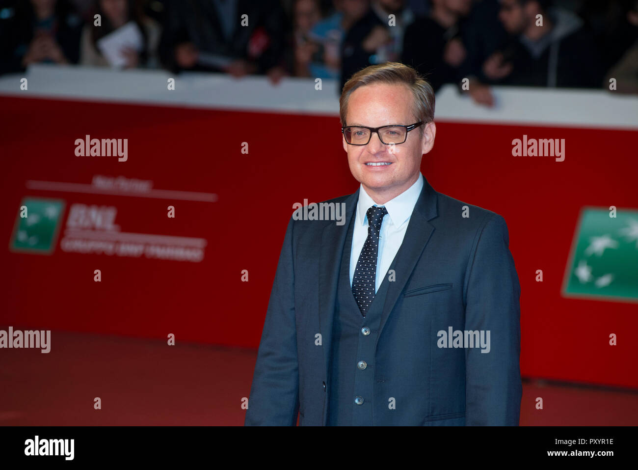 Rom, Italien. 24. Okt 2018. Der Regisseur Jon S. Baird den roten Teppich von Stan & Ollie Besuch in Rom Film Fest 2018 Credit: Silvia Gerbino/Alamy leben Nachrichten Stockfoto