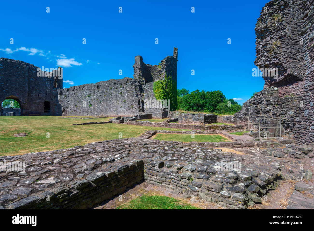 White Castle, Monmouthshire, Großbritannien, Europa Stockfoto