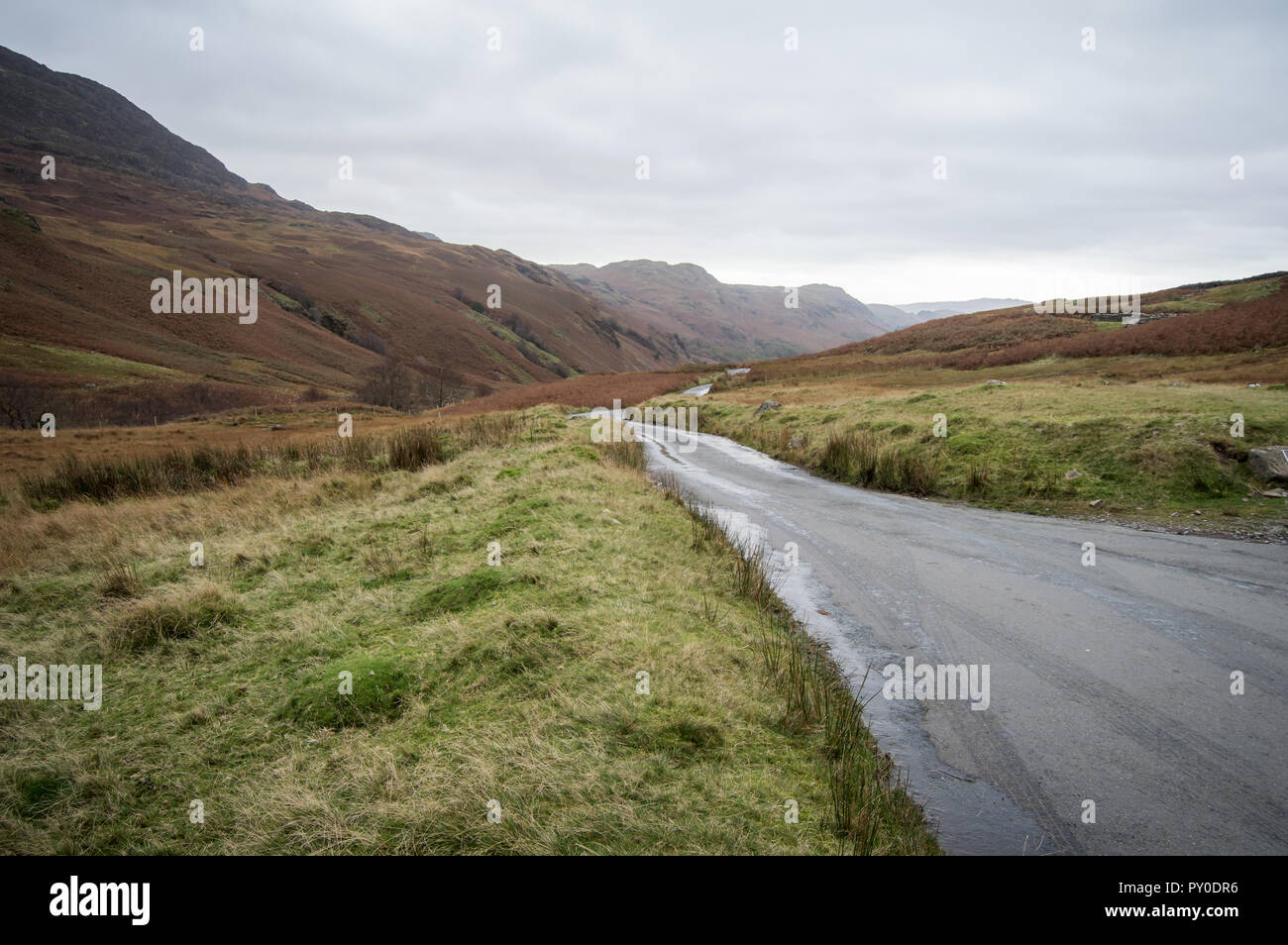 Land straße durch Cumbria, England, Großbritannien Stockfoto