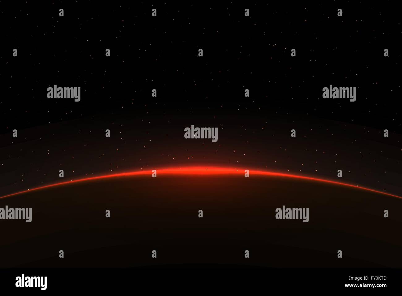 Planet Erde Sonnenaufgang. Globus Horizont Atmosphäre. Für Ihr Design Template Stock Vektor