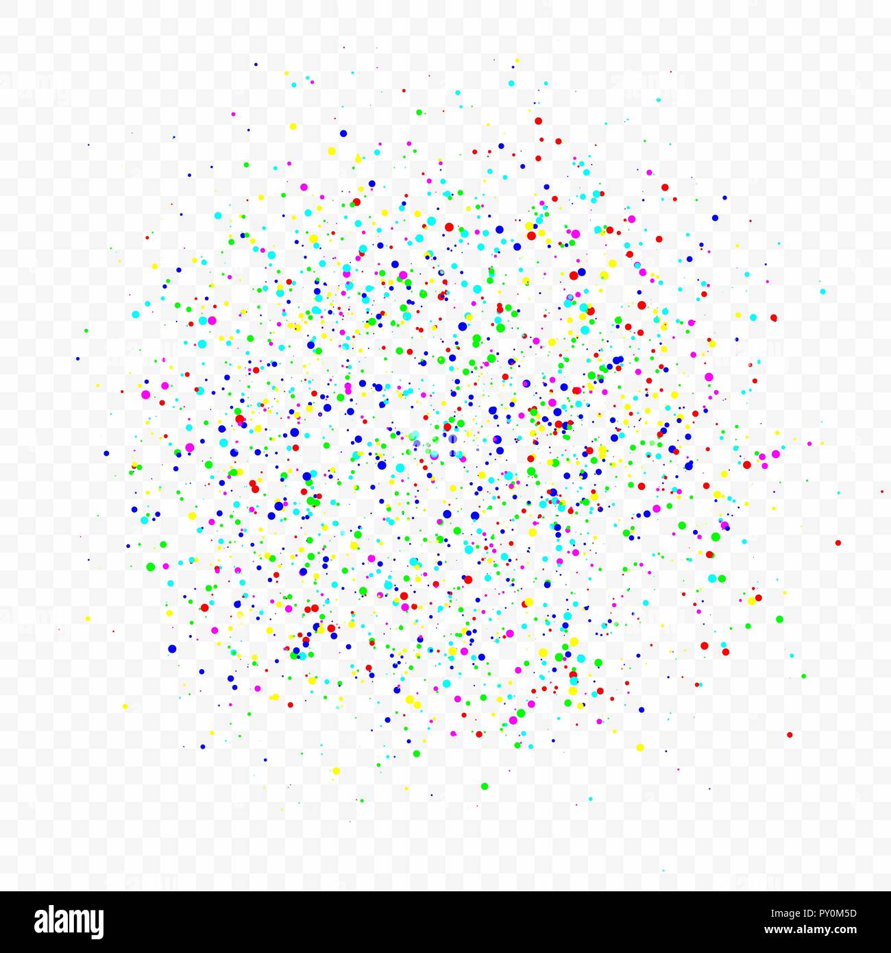 Konfetti Urlaub Hintergrund. Feier, Festival, Gewinnen oder Karneval Stock Vektor