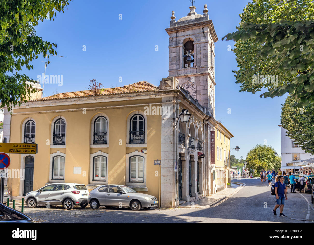 Umgebauten Kirche Sintra Portugal Stockfoto