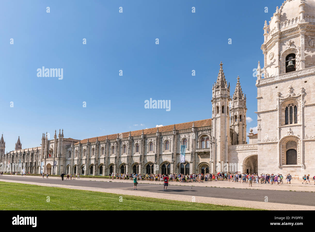 Hieronymus-kloster in Lissabon Portugal Stockfoto