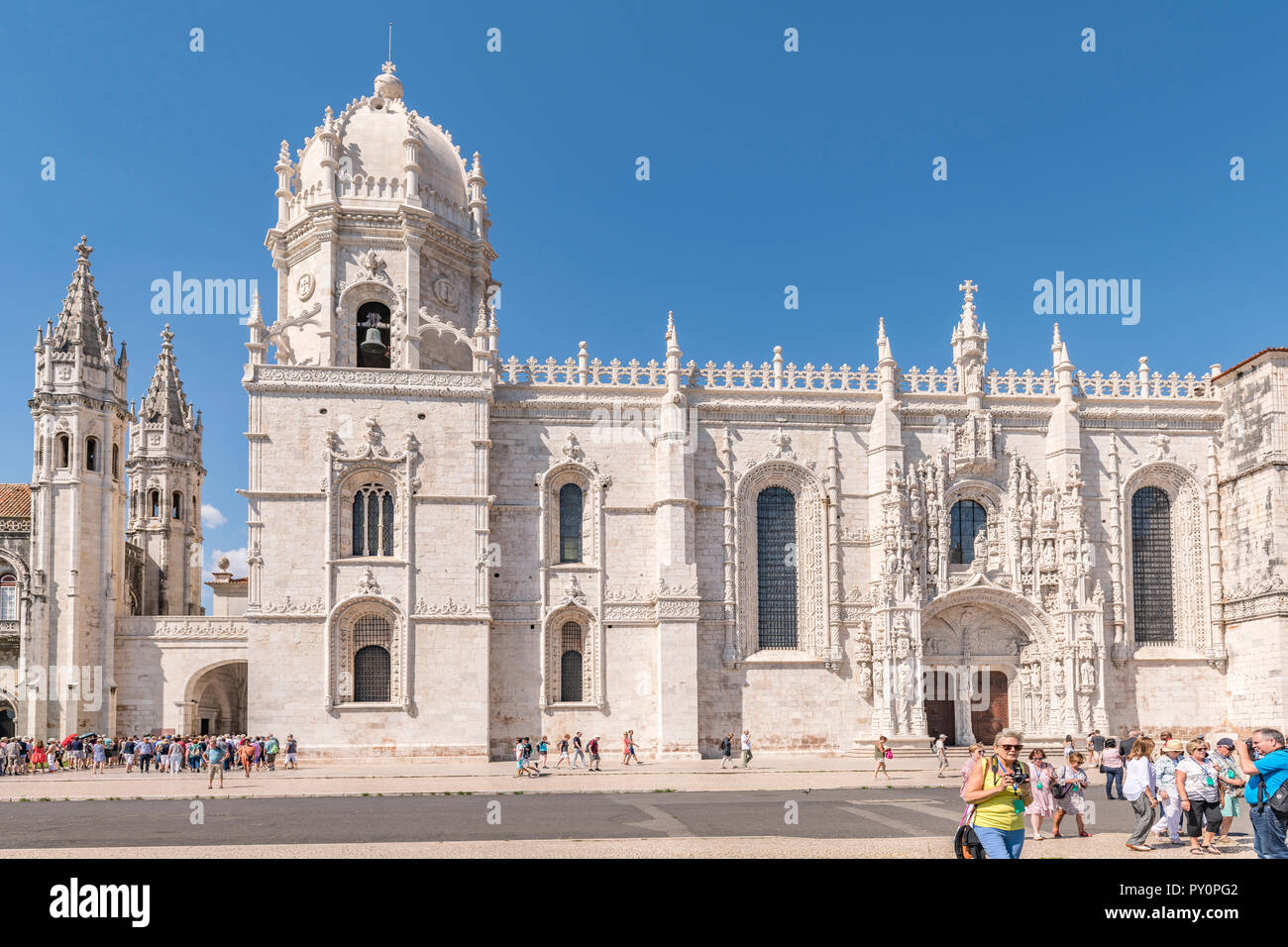 Hieronymus-kloster in Lissabon Portugal Stockfoto