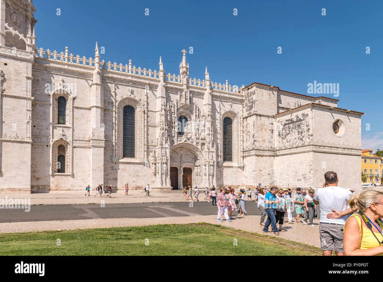 Hieronymus-kloster in Lissabon Portugal Stockfoto