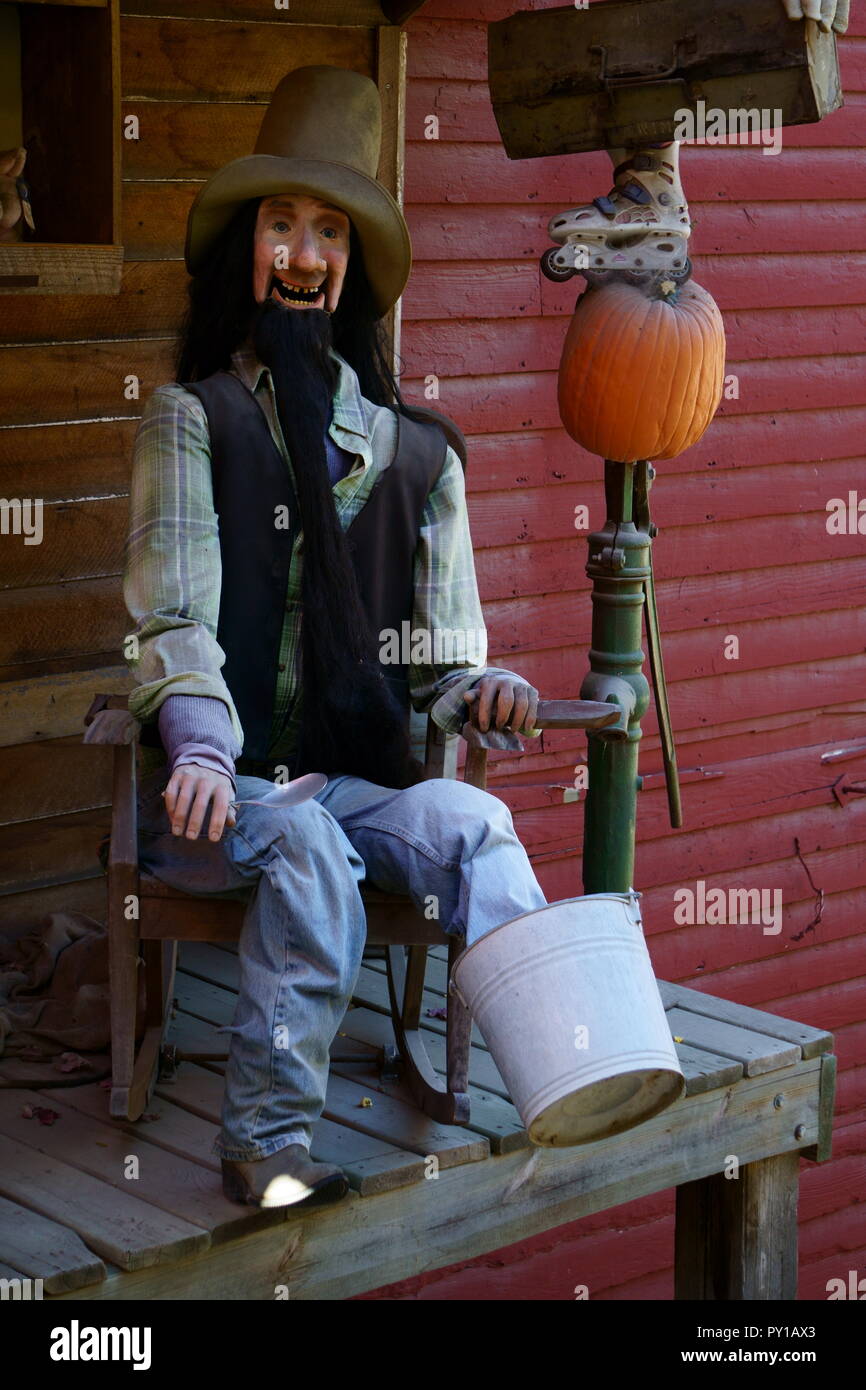 Halloween Spaß mal auf der Farm Stockfoto