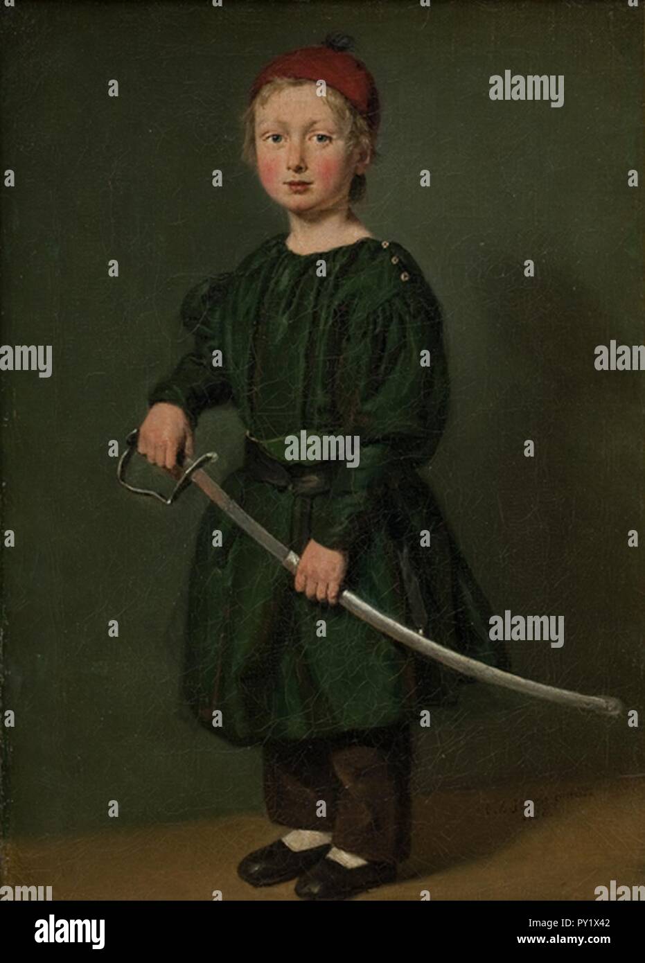 C.A. Jensen, einer der Söhne des Künstlers - Stockfoto