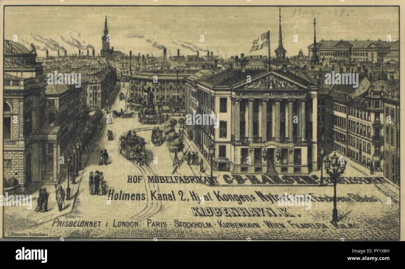 C.B. Hansen Werbung 03. Stockfoto