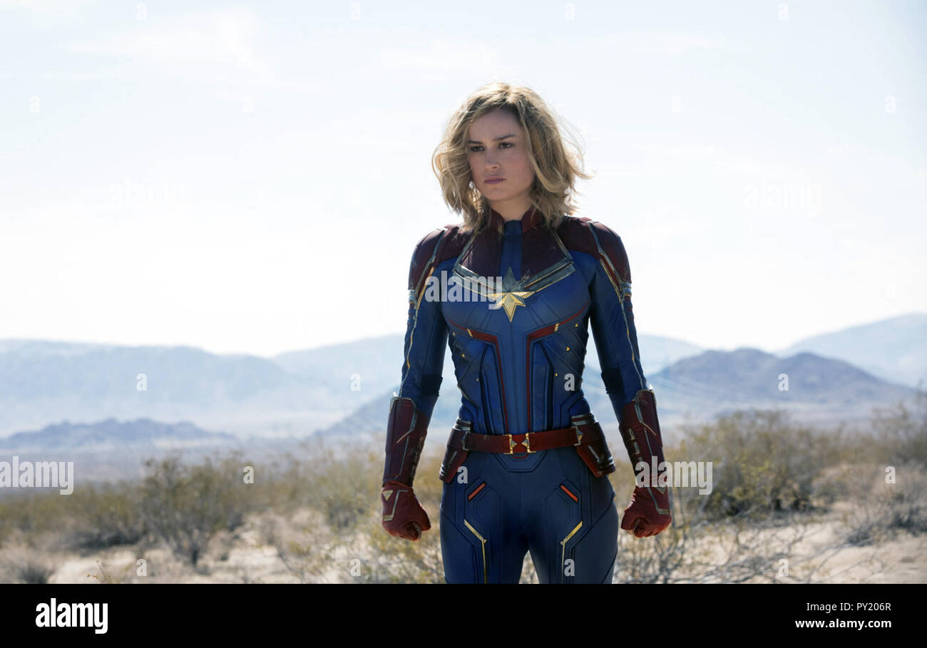 Captain Marvel ist eine bevorstehende Amerikanische Superhelden Film auf der Marvel Comics Charakter Carol Danvers/Captain Marvel. Von Marvel Studios und Walt Disney Studios Motion Pictures verteilt wurde. Dieses Foto ist nur für den redaktionellen Gebrauch bestimmt und unterliegen dem Copyright der Film Company und/oder der Fotograf durch den Film oder die Produktion Firma zugewiesen und kann nur reproduziert durch Veröffentlichungen im Zusammenhang mit der Förderung der oben genannten Film. Eine obligatorische Gutschrift auf dem Film Firma ist erforderlich. Der Fotograf sollte auch angerechnet werden, wenn bekannt. Stockfoto