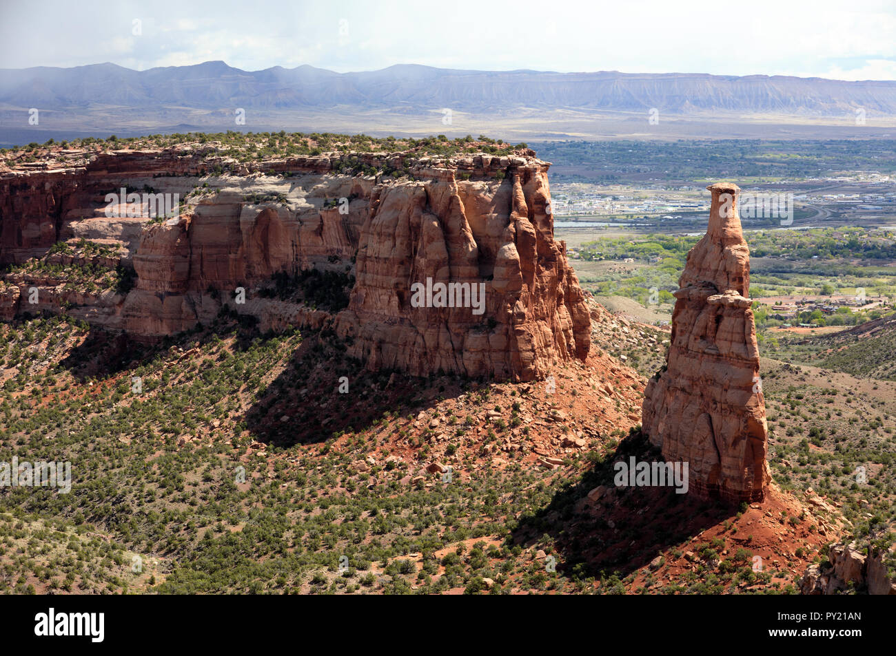 Malerische Landschaft Blick in den Grand Monument, National Park, Colorado, USA Stockfoto