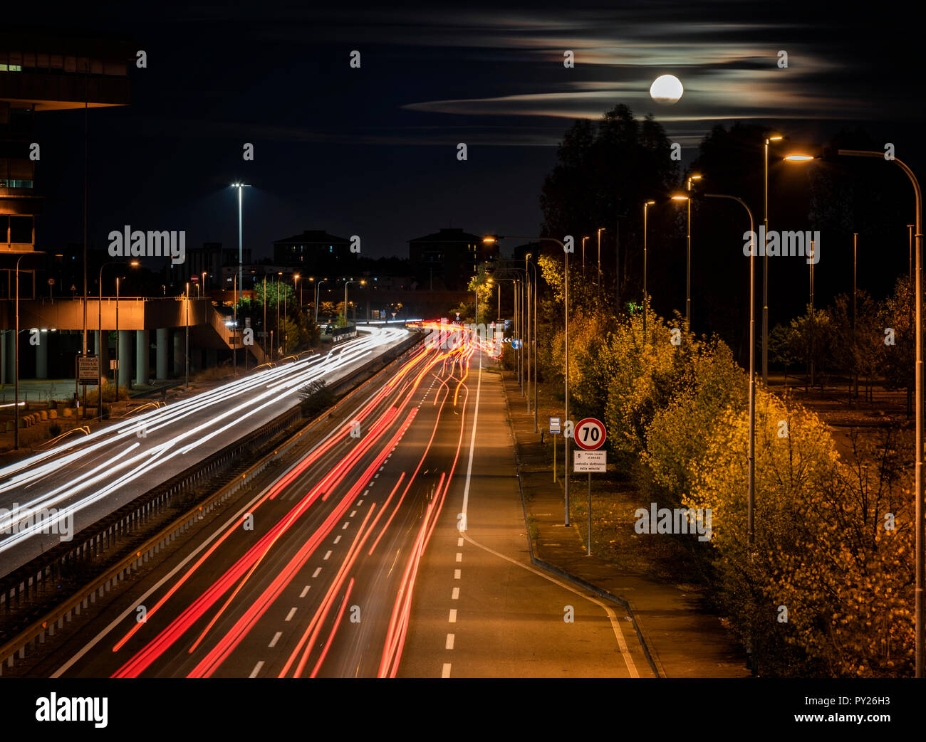 Mond Herbst Stockfoto