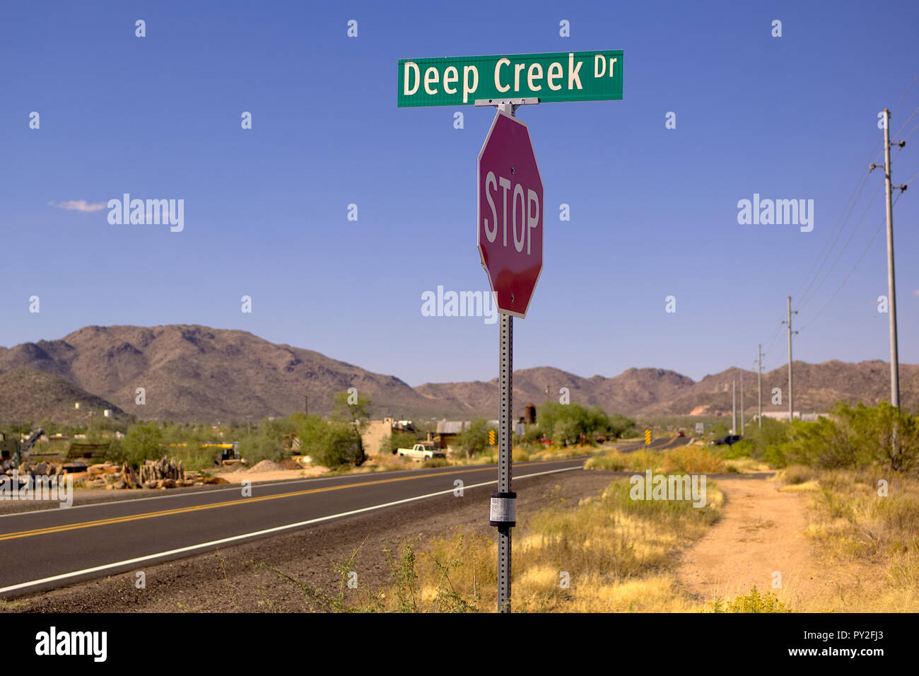 Deep Creek Drive, Kongress, Washington, United States Stockfoto