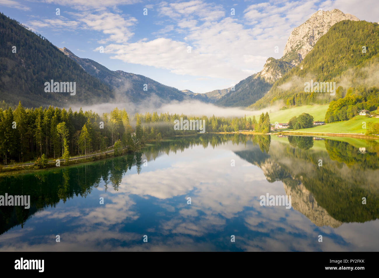 Hintersee, Ramsau, Berchtesgaden, Bayern, Deutschland Stockfoto