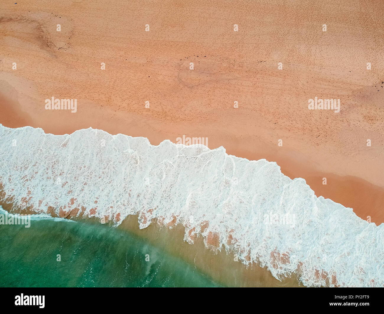 Luftaufnahme der Ocean Surf, Bondi Beach, New South Wales, Australien Stockfoto