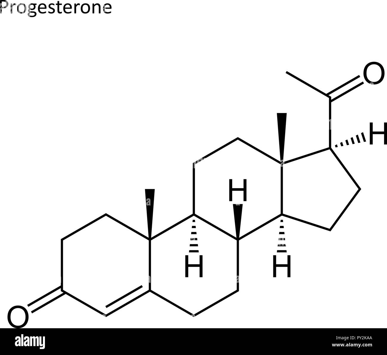 Skelettmuskulatur Formel. stimulierenden Molekül Vector Illustration Stock Vektor