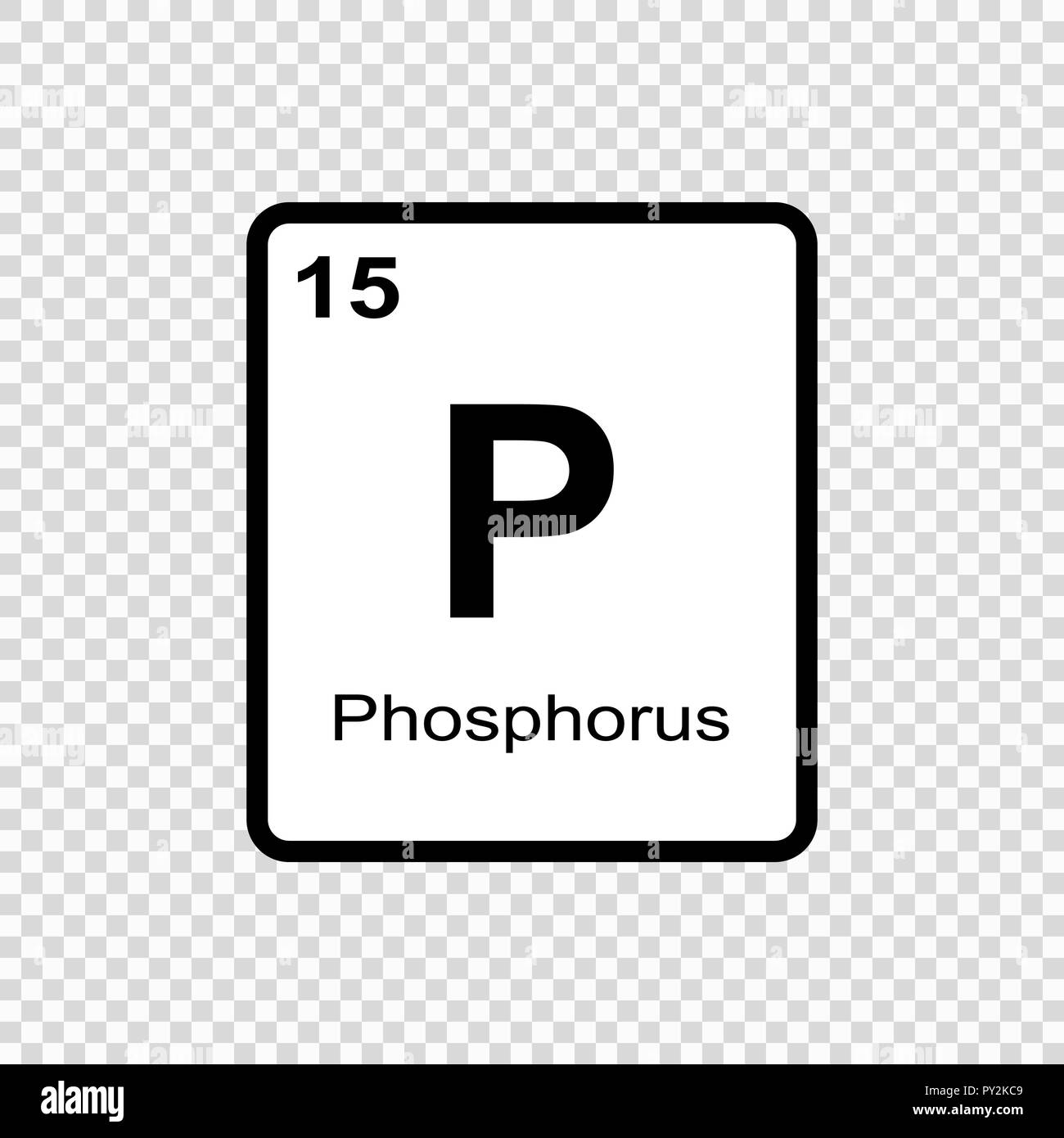 Chemisches Element des Periodensystems. Stock Vektor