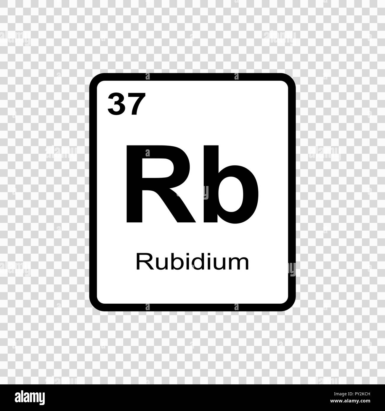 Chemisches Element des Periodensystems. Stock Vektor