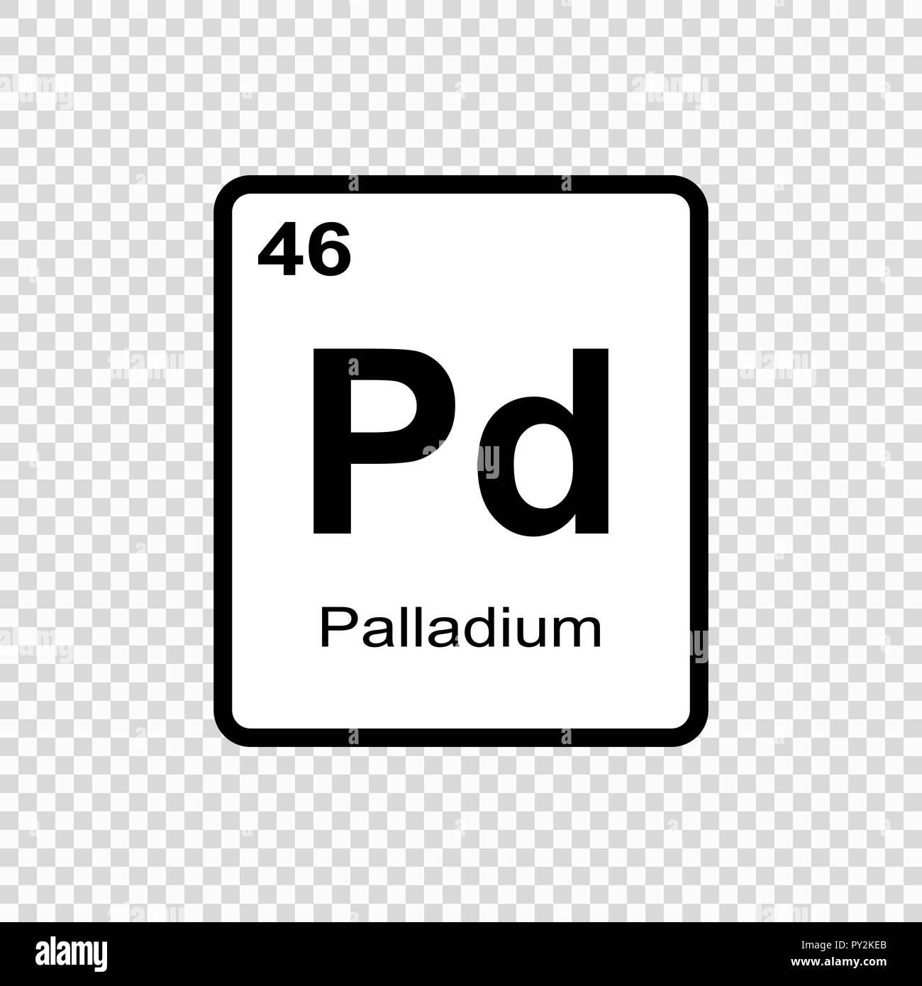 Chemisches Element des Periodensystems. Stock Vektor