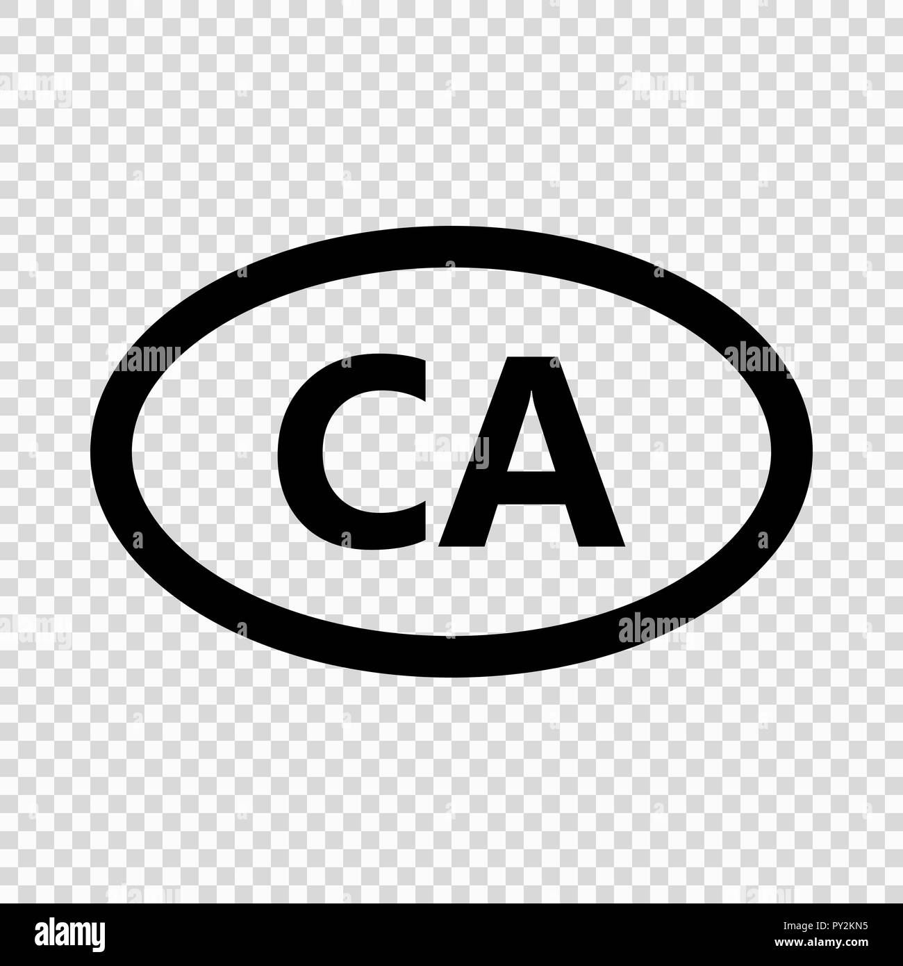 Kanada code Symbol. kurze Ländernamen. Domain Name Stock Vektor