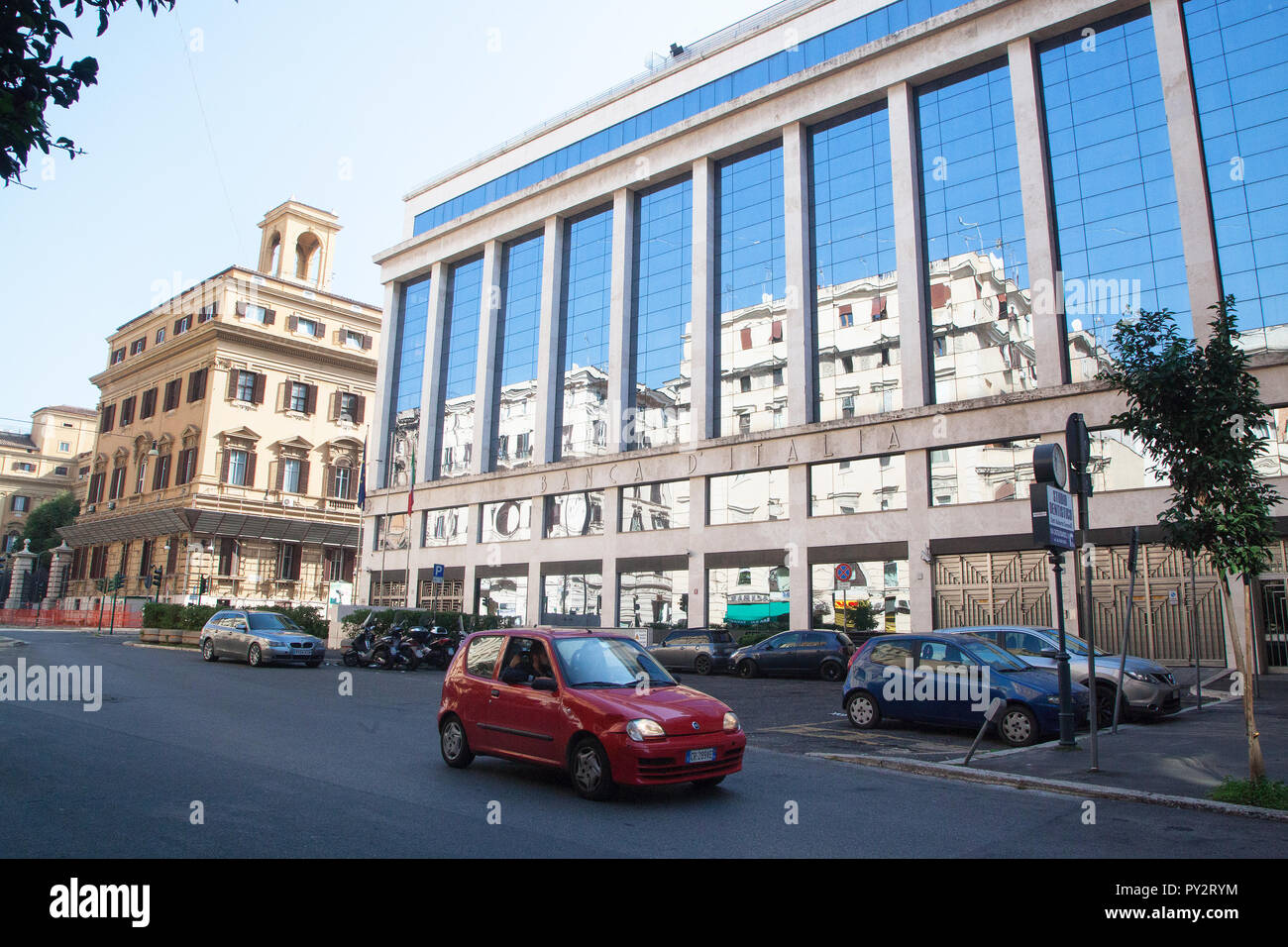 Rom, Italien. 20. Oktober 2018. Die Banca d'Italia, der italienischen Zentralbank, in Rom, Italien. Stockfoto