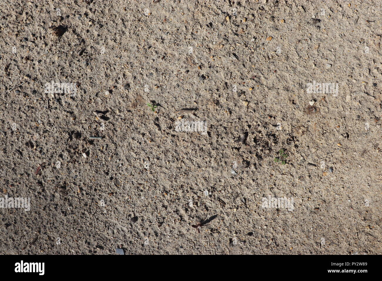 Boden Unordnung Textur aus Gras und Beton, Sand, Sticks und SPerfect Dekoration für Videospiele, Schilder, visuelle Designs und mehr! Stockfoto