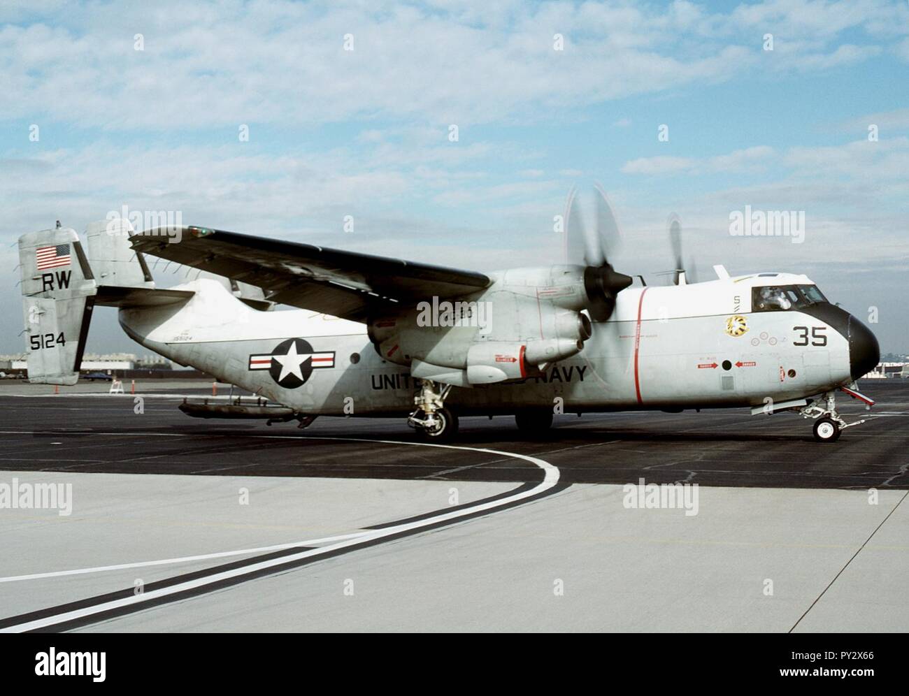 C-2A VRC-30 an NAS-North Island 1986. Stockfoto