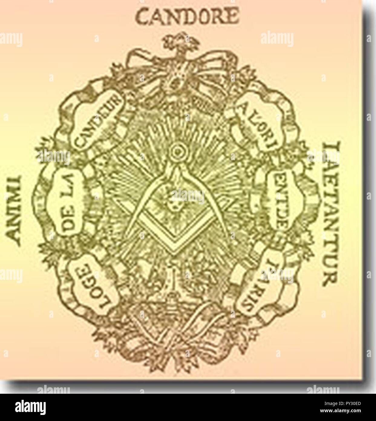 Cachetcandeur. Stockfoto