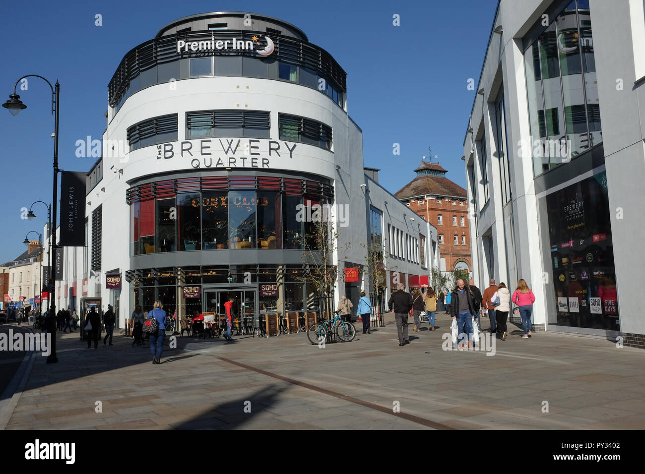 Die Brauerei Viertel in Cheltenham Stockfoto