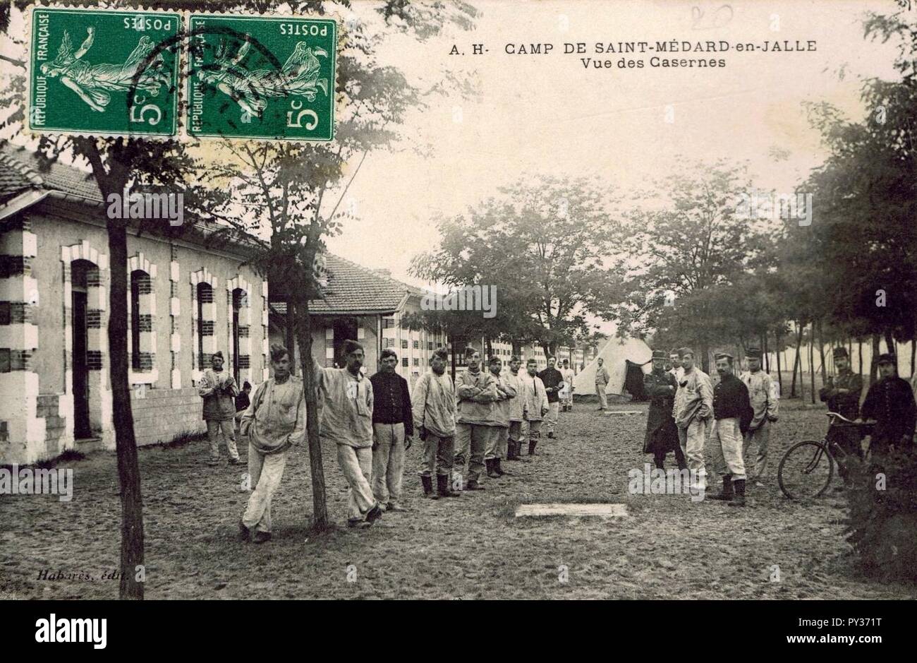 Camp de Saint-Médard-barraquements 4. Stockfoto