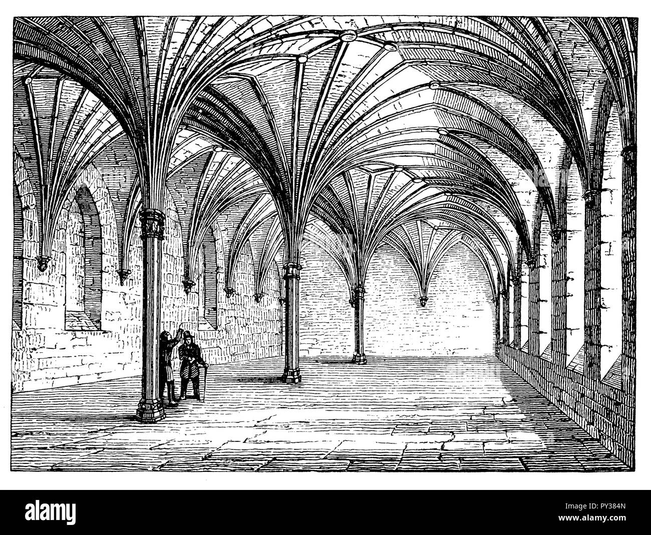 Reihenfolge der Marienburg: Innenansicht, 1870 Stockfoto