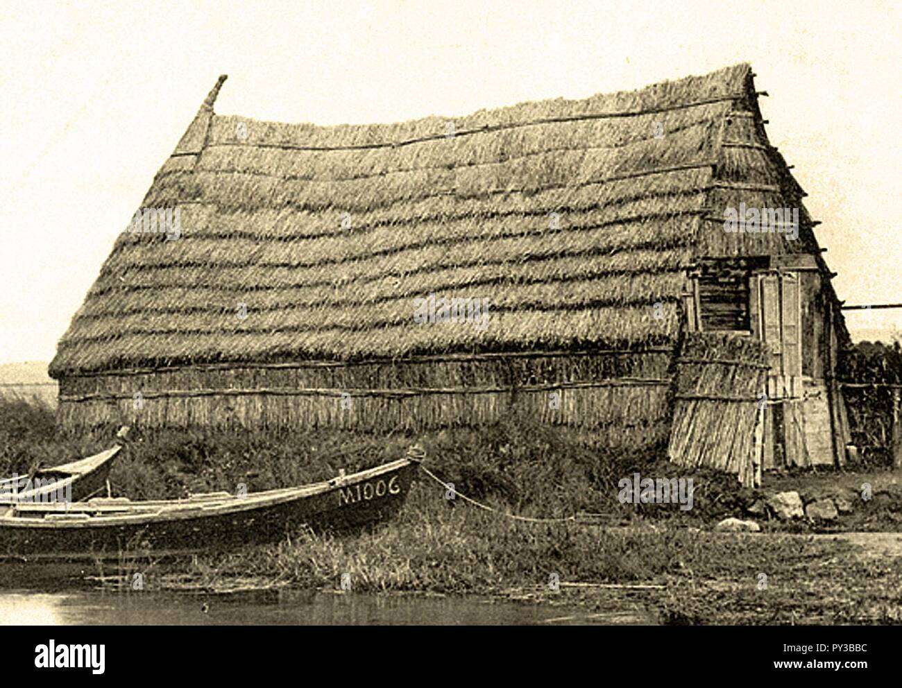 Cabanes de Chaux-de Marignane. Stockfoto