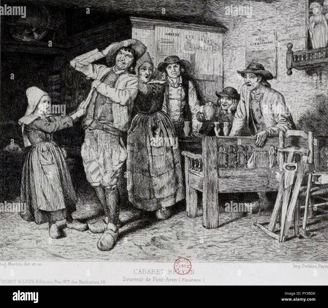 Kabarett Breton. Stockfoto